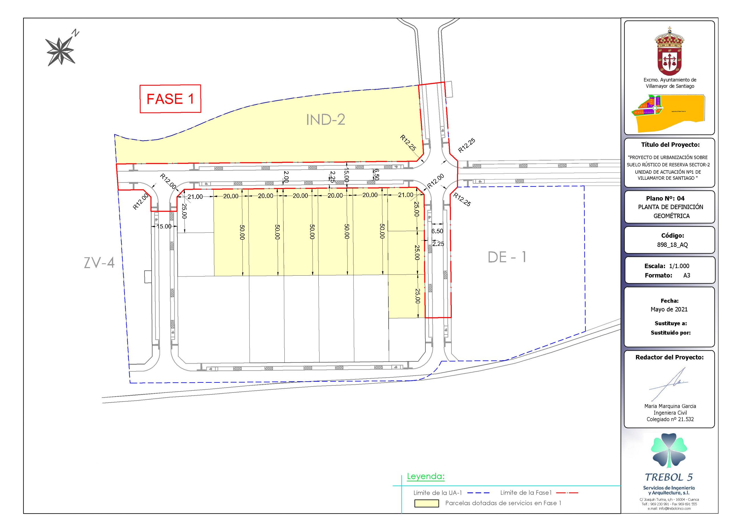 En este momento estás viendo OBRAS DE URBANIZACIÓN-AMPLIACIÓN POLÍGONO INDUSTRIAL SAN SEBASTIÁN, UA 1-FASE I DE VILLAMAYOR DE SANTIAGO