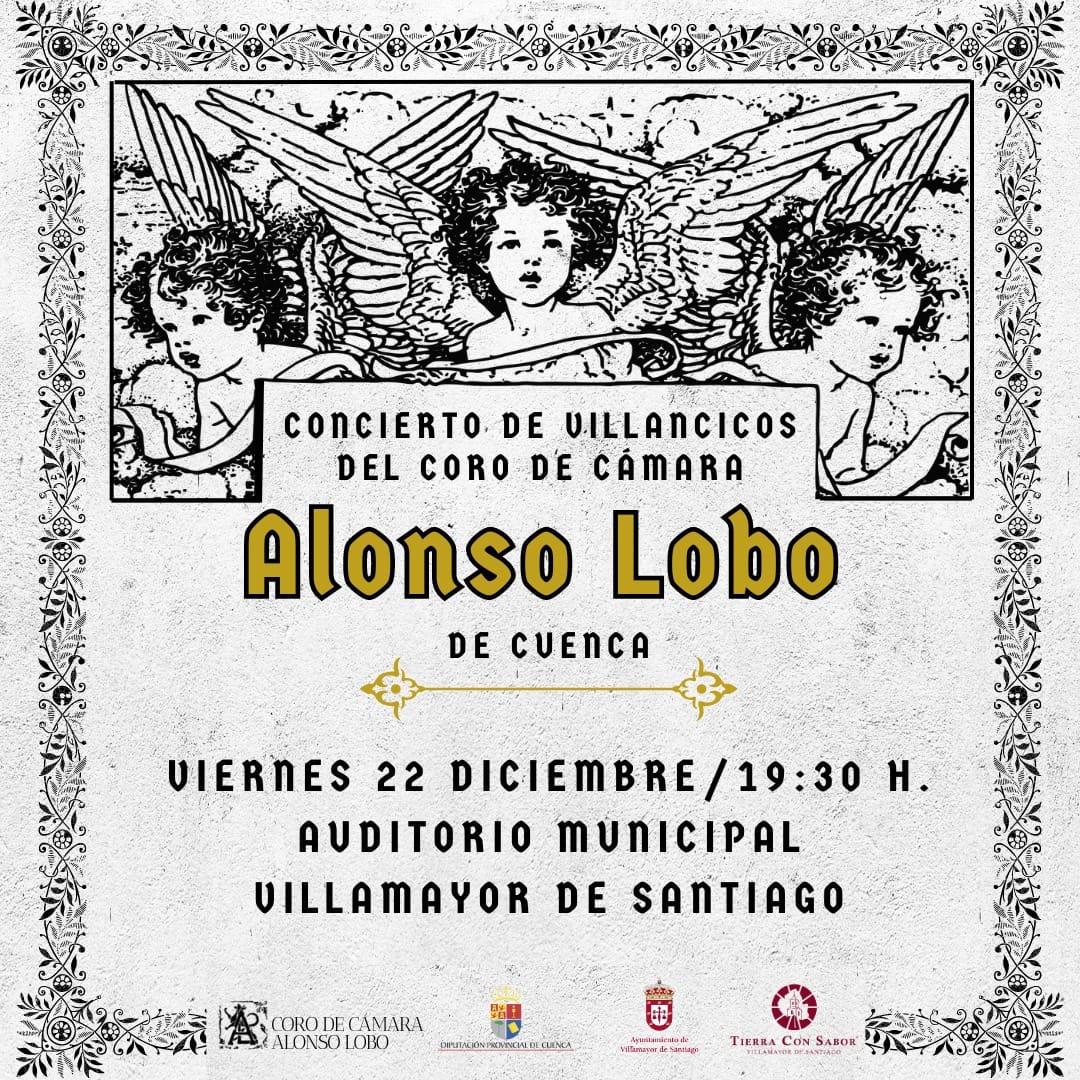 Lee más sobre el artículo Concierto de villancicos del Coro de Cámara Alonso Lobo de Cuenca