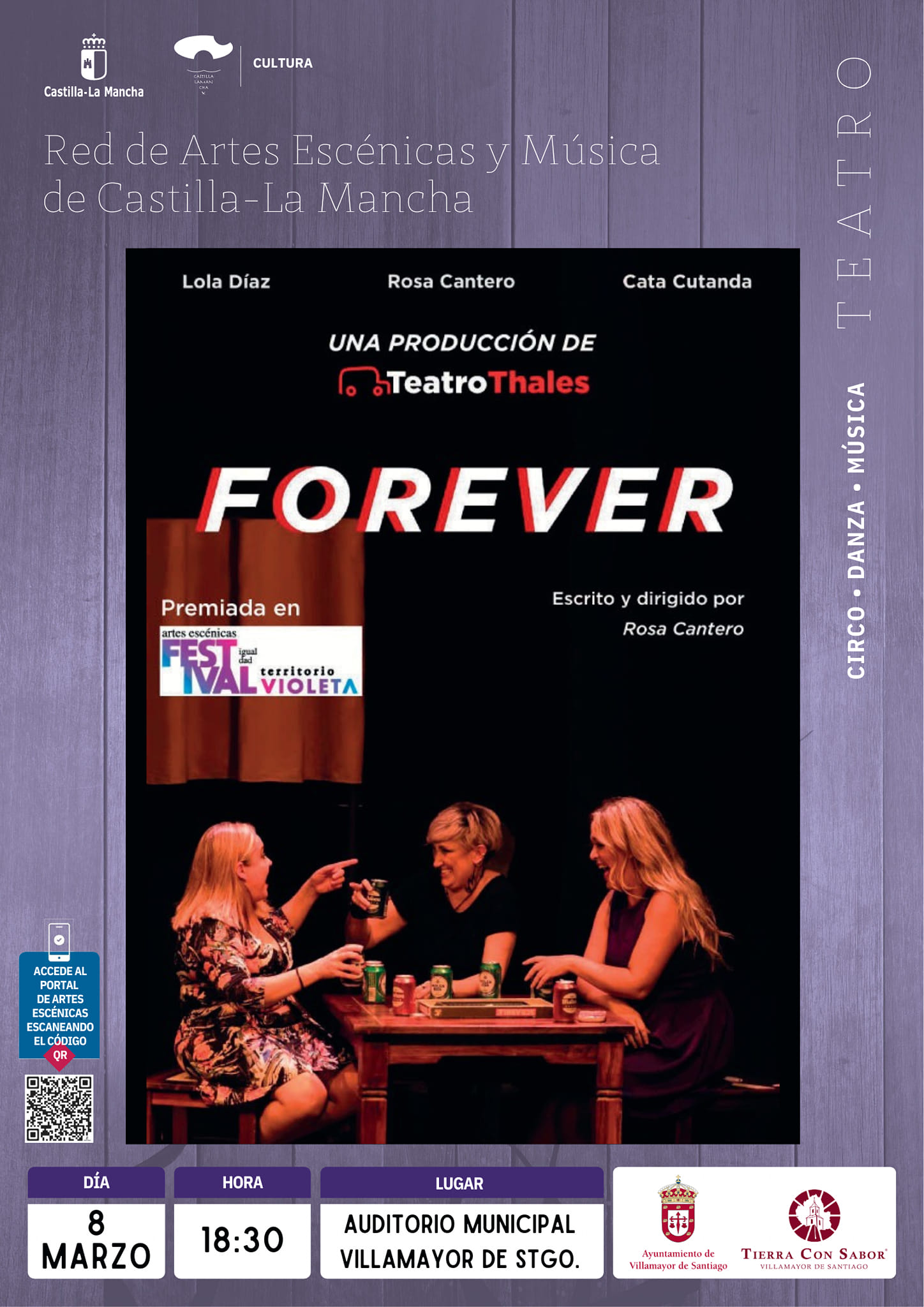 En este momento estás viendo Obra de teatro «Forever» por el Día de la Mujer Trabajadora