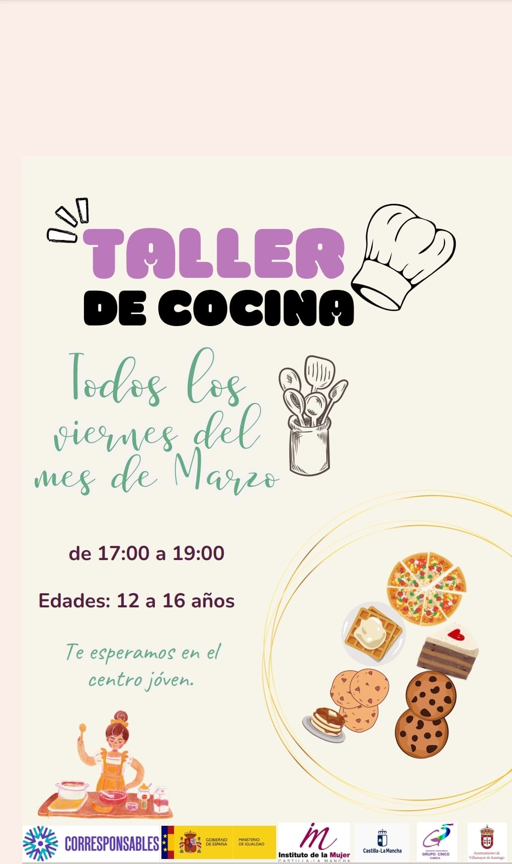 En este momento estás viendo Taller de cocina para jóvenes entre 12 y 16 años