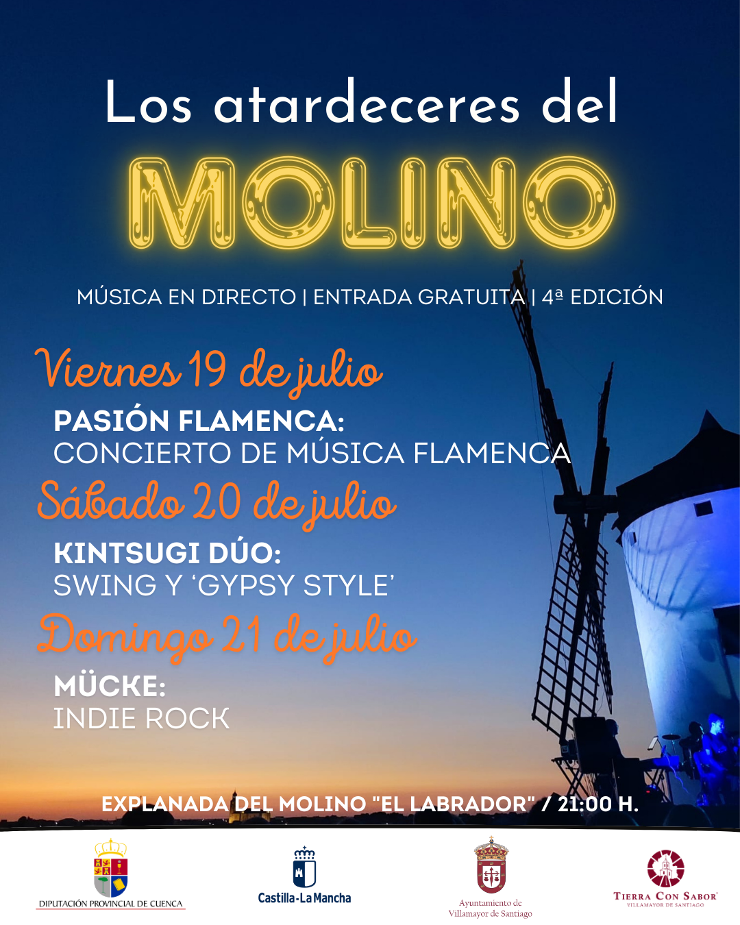 Lee más sobre el artículo IV Edición de Los Atardeceres del Molino