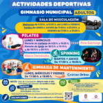 Actividades deportivas Gimnasio Municipal Adultos 26-27