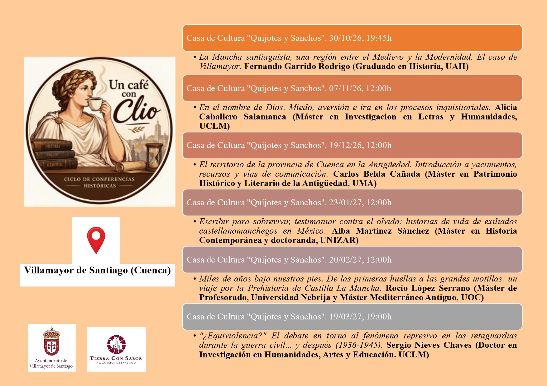 En este momento estás viendo Ciclo de conferencias históricas